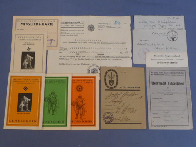 Bunker Militaria: Documents & Other Paper Items