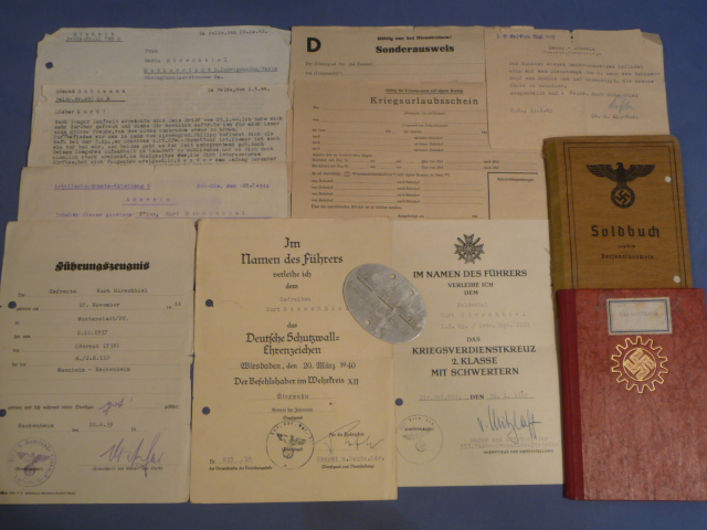 Bunker Militaria: Documents & Other Paper Items