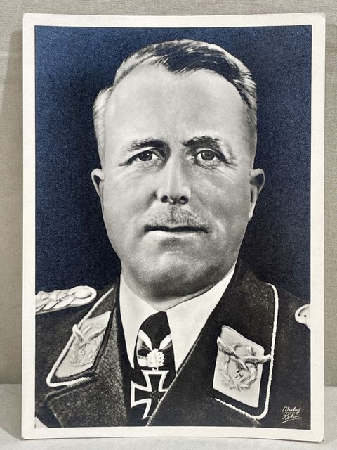 Bunker Militaria Original WWII German Personality Postcard