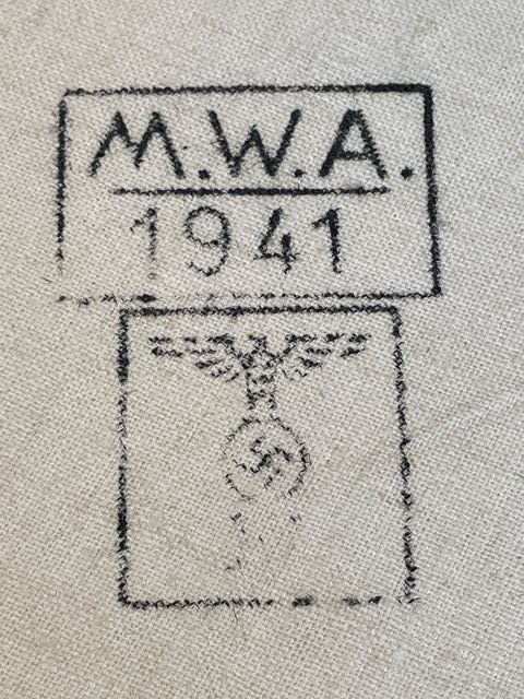 Bunker Militaria Original WWII German Kriegsmarine Navy Pillow Case