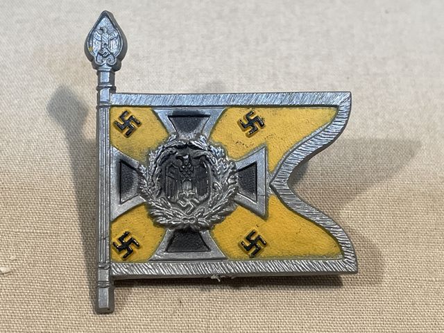 Bunker Militaria Original WWII German Flag Tinnie KAVALLERIE