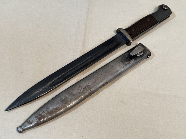 Bunker Militaria: Original WWII German 98K Bayonet and Scabbard