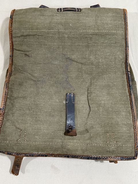 Bunker Militaria: Original WWII German Cloth Flap M39 Tornister Pack