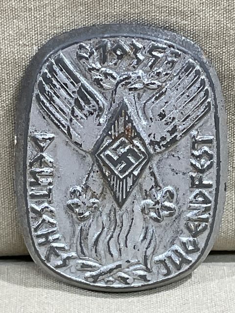 Bunker Militaria: Original Nazi Era German Metal HJ Tinnie, Deutsches ...