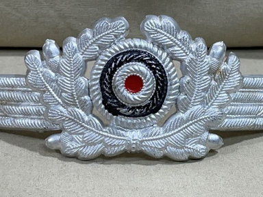 Original WWII German Luftwaffe Visor Hat Crest Cockade, Aluminum