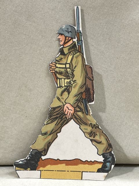 Original WWII German Paper Cut-Out, Fallschirmjger!