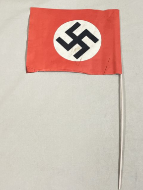 Original Nazi Era German Paper NSDAP Party Rally Flag, UNUSED!